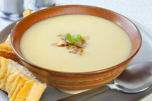 Creamy White Onion Soup with Fresh Herbs