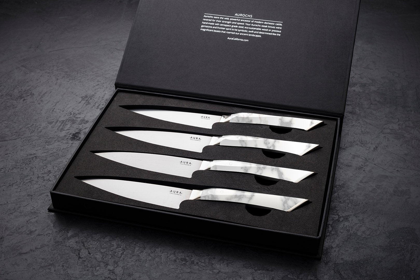 Aurochs Blanc Grigio 4-Piece Steak Knife Set