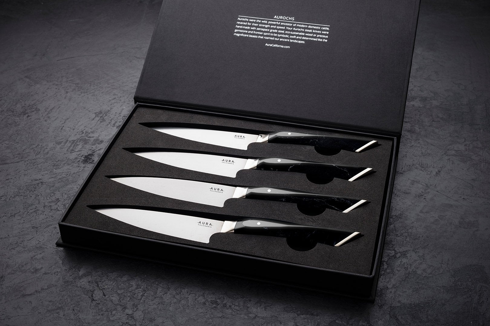 Aurochs Noir 4-Piece Steak Knife Set